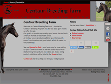 Tablet Screenshot of centaurbreedingfarm.com
